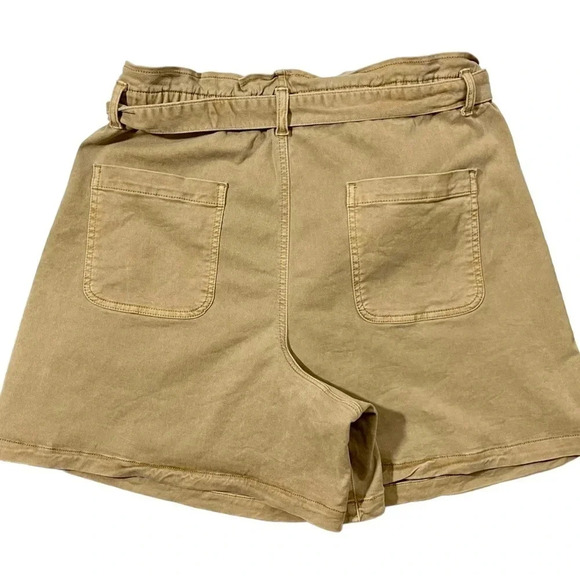 NWOT LOFT Cuffed Paperbag High Waisted Twill Shorts - Picture 5 of 5